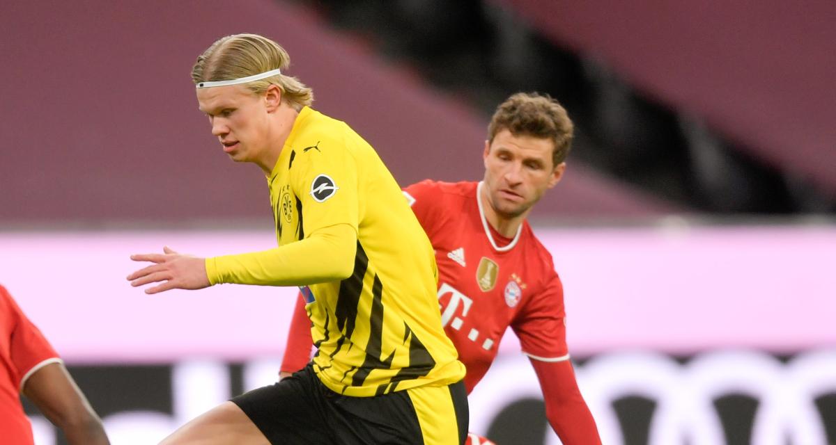 Erling Haaland face à Thomas Müller