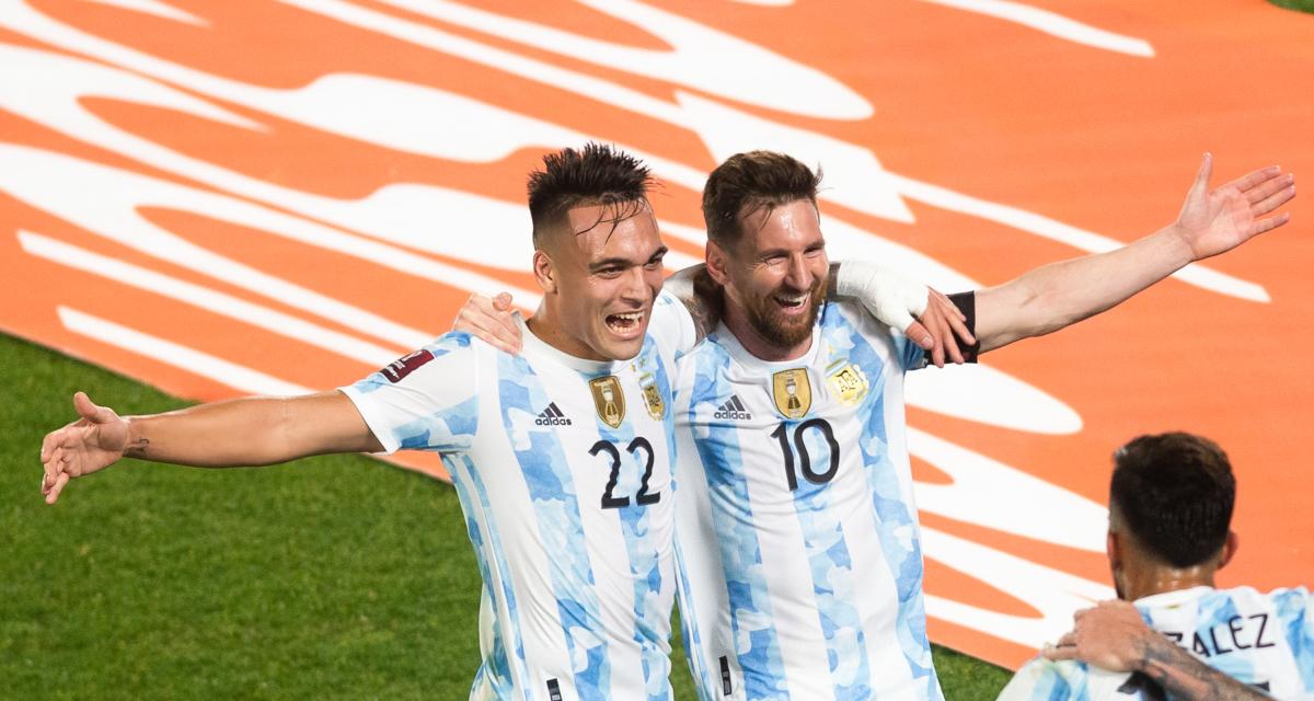 Lautaro Martinez et Lionel Messi