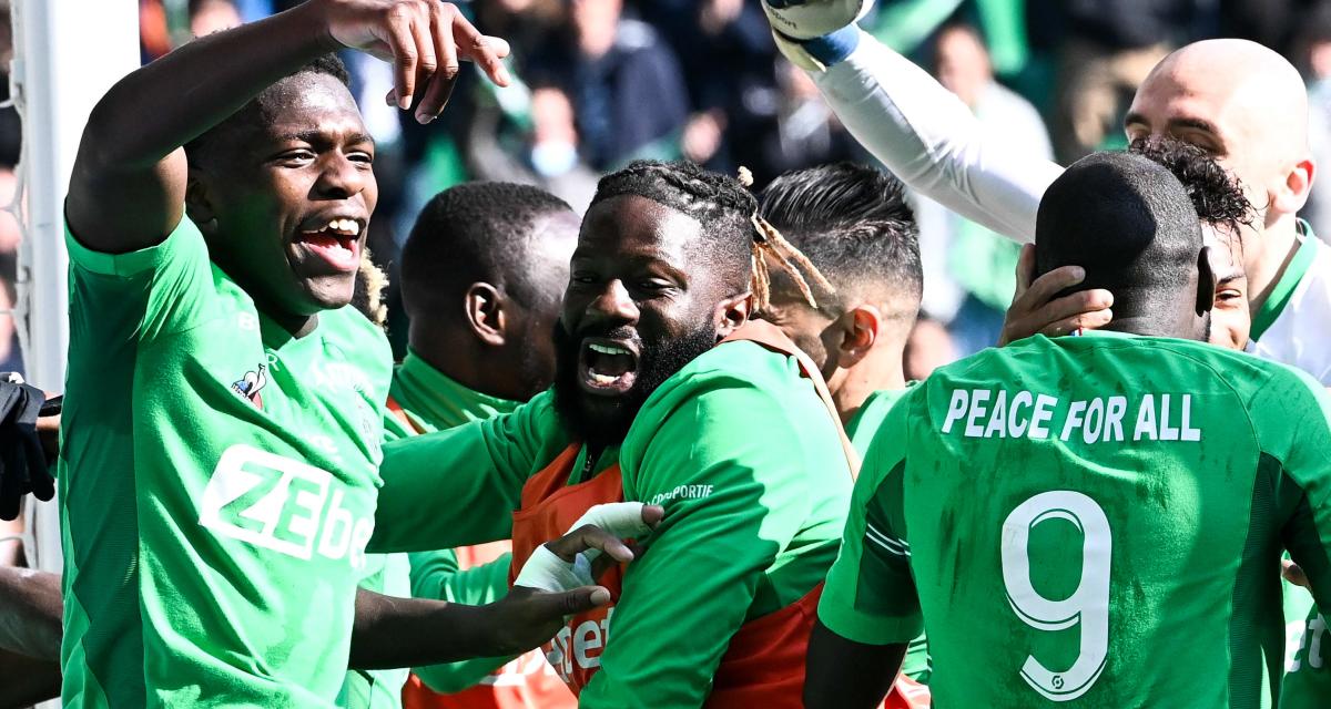 La joie des Verts hier contre Metz (1-0)