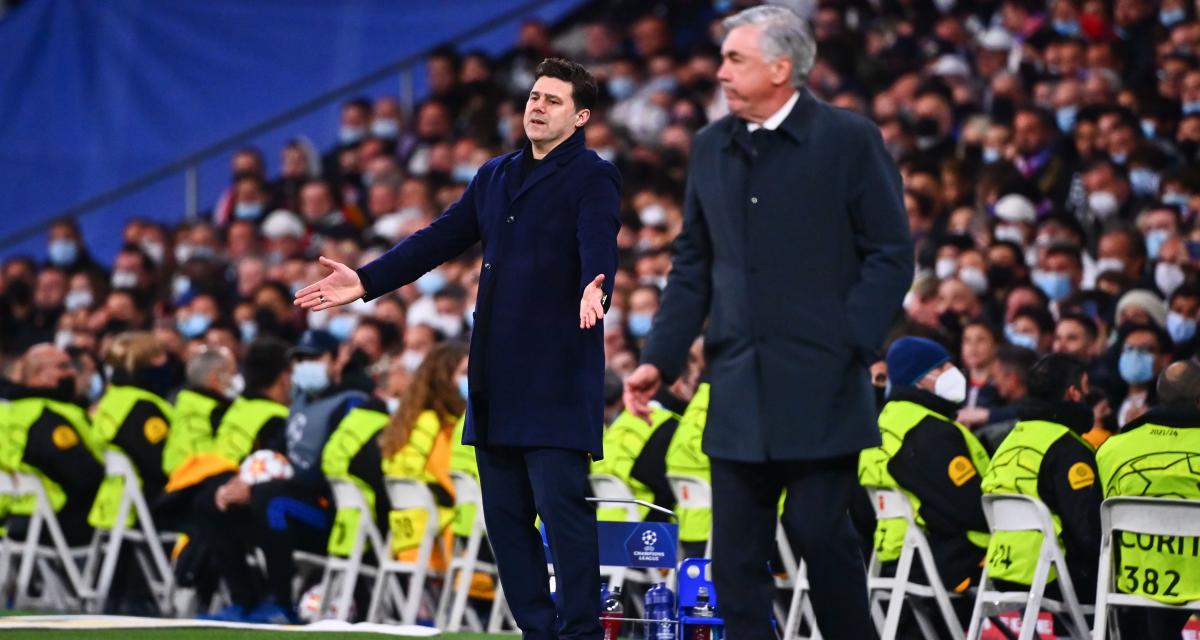 Mauricio Pochettino et Carlo Ancelotti lors du dernier Real Madrid - PSG.