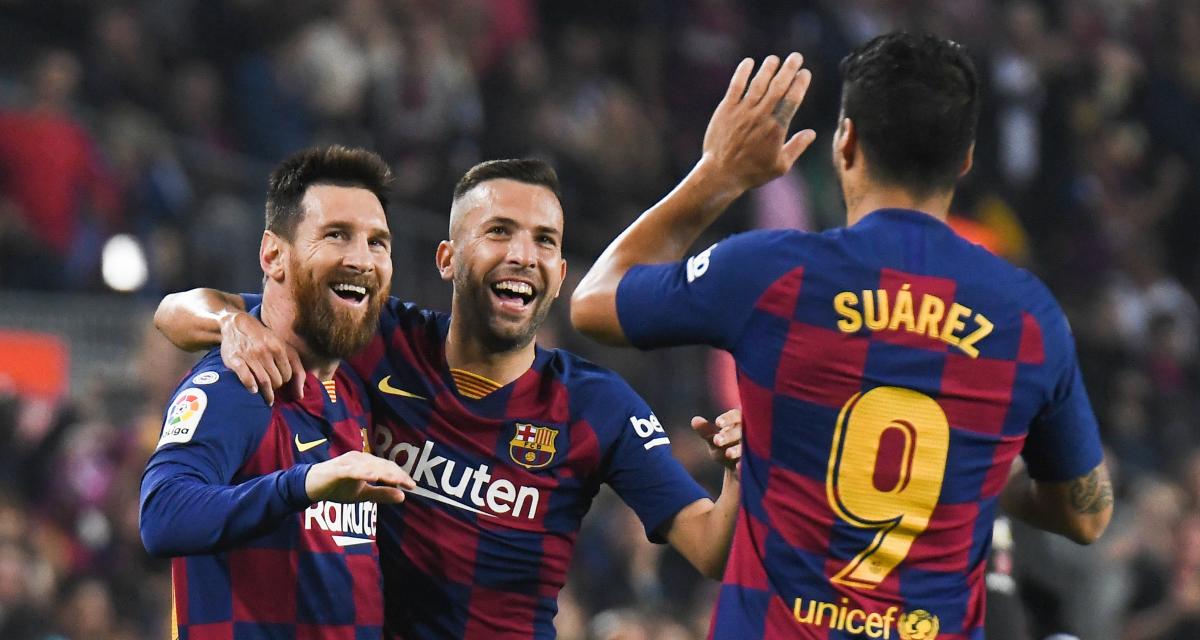 Lionel Messi, Jordi Alba et Luis Suarez