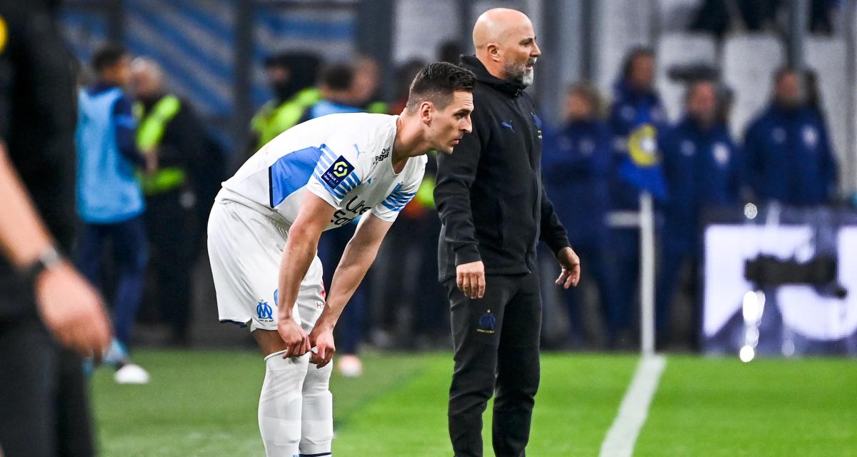 Arkadiusz Milik et Jorge Sampaoli 