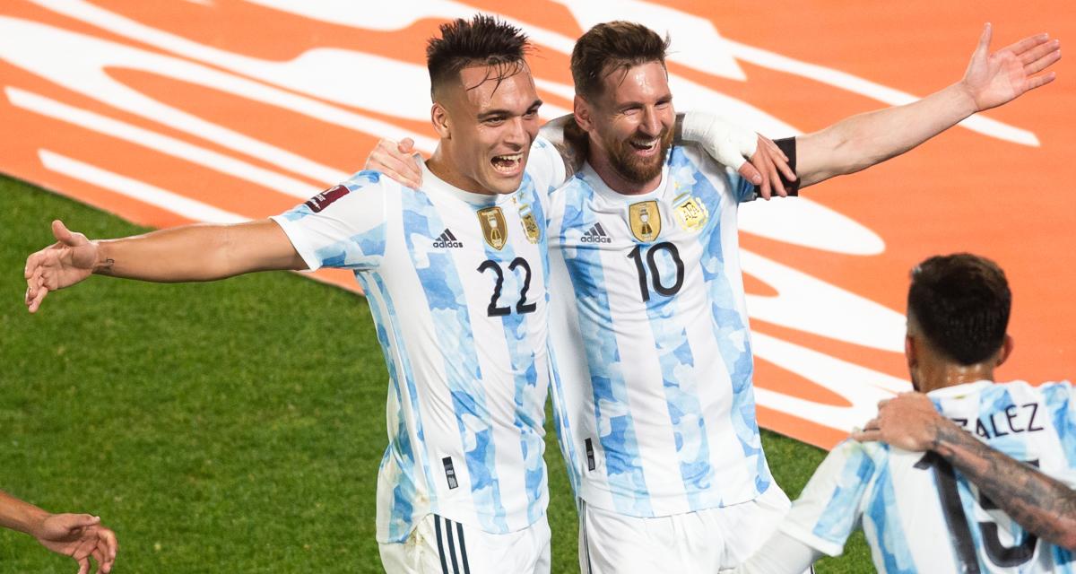 Lautaro Martinez et Lionel Messi 