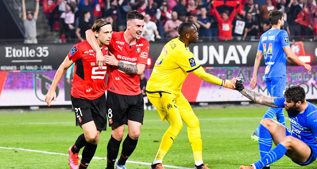 Rennes a battu l'OM 2-0