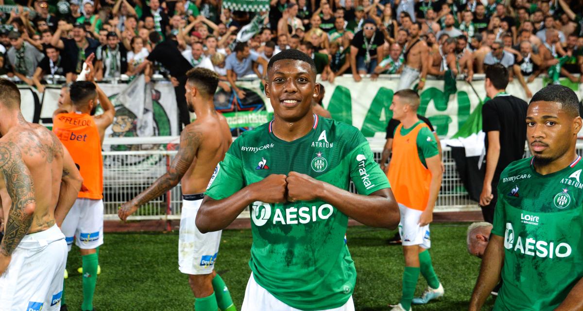 Zaydou Youssouf lors de la victoire des Verts à Dijon en 2019