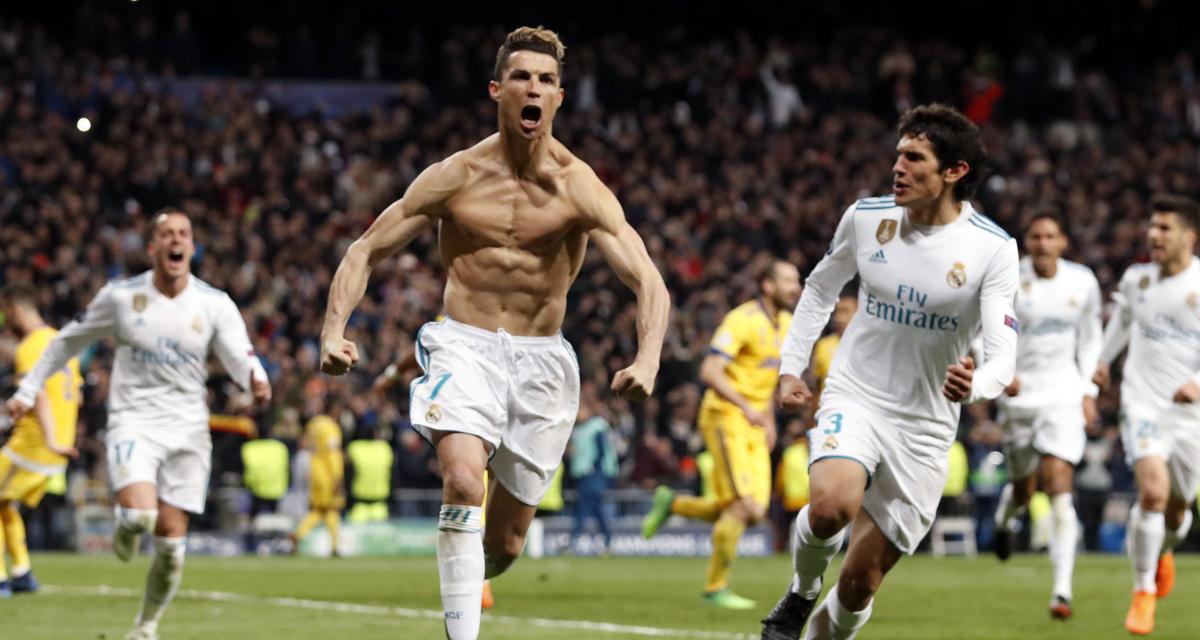 Cristiano Ronaldo après son pénalty transformé face à la Juventus Turin