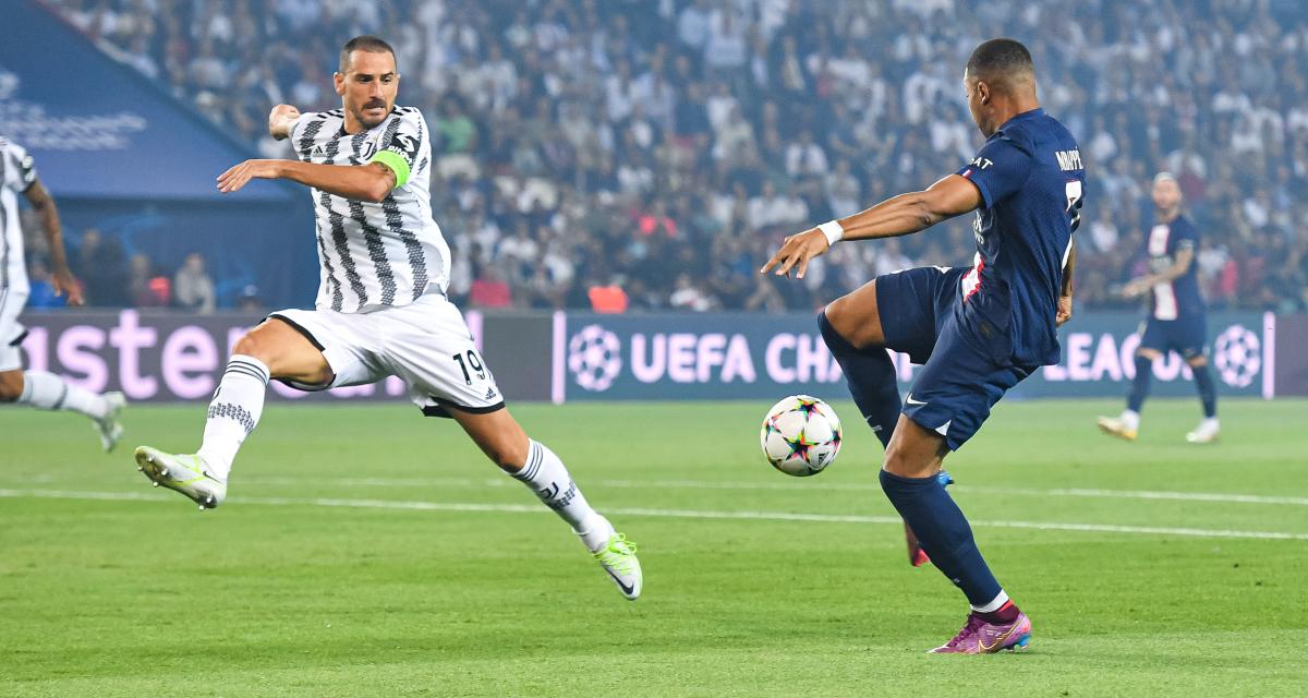 Premier but de Kylian Mbappé face à la Juventus Turin