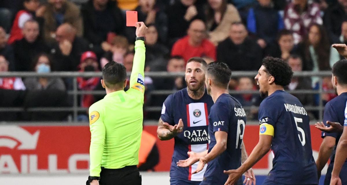 L'expulsion de Sergio Ramos à Reims
