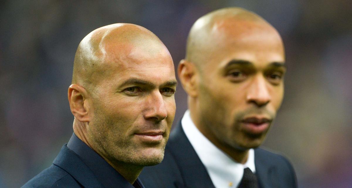 Thierry Henry et Zinédine Zidane