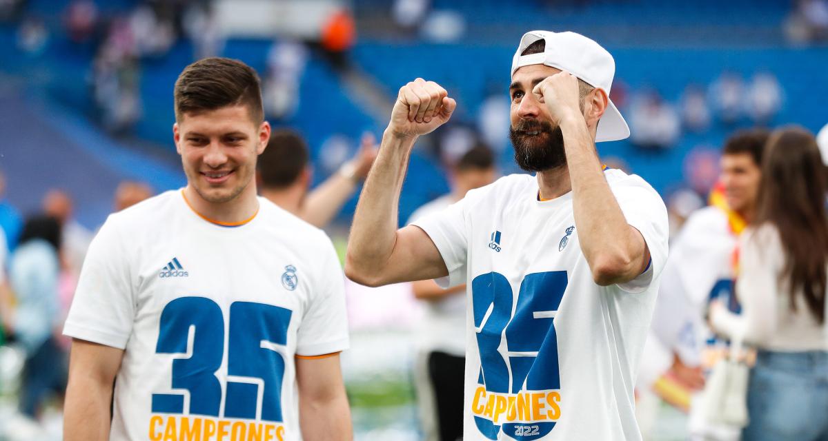 Luka Jovic et Karim Benzema