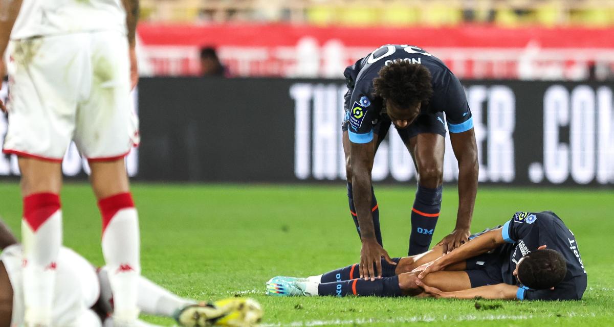 La terrible image d'Amine Harit, blessé contre Monaco.