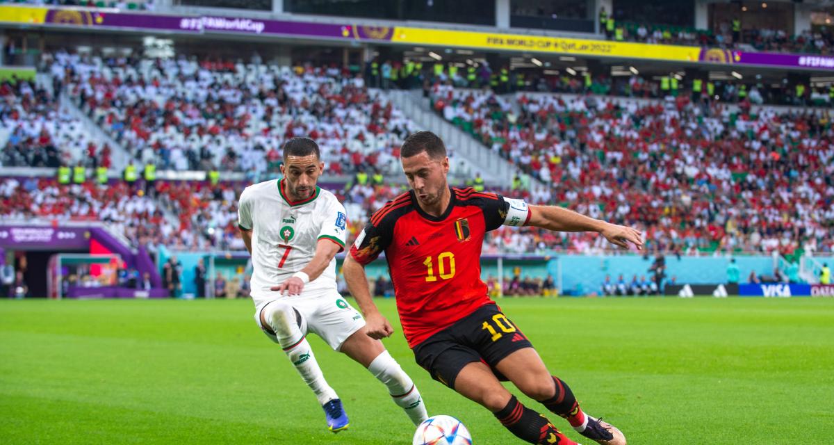 Eden Hazard face au Maroc avec la Belgique 