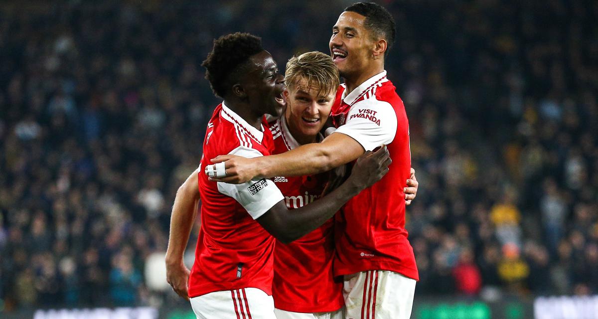 Saka et Saliba avec Arsenal 