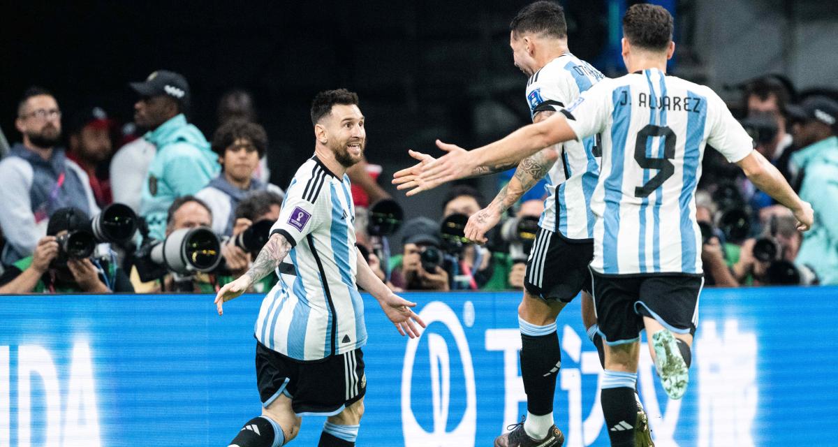 Messi avec l'Argentine face à l'Australie