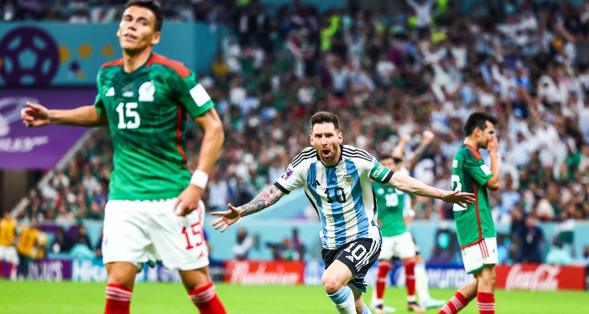 Messi face au Mexique avec l'Argentine