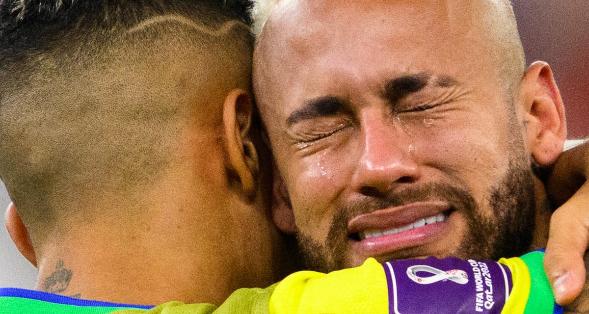 Neymar Jr en larmes...