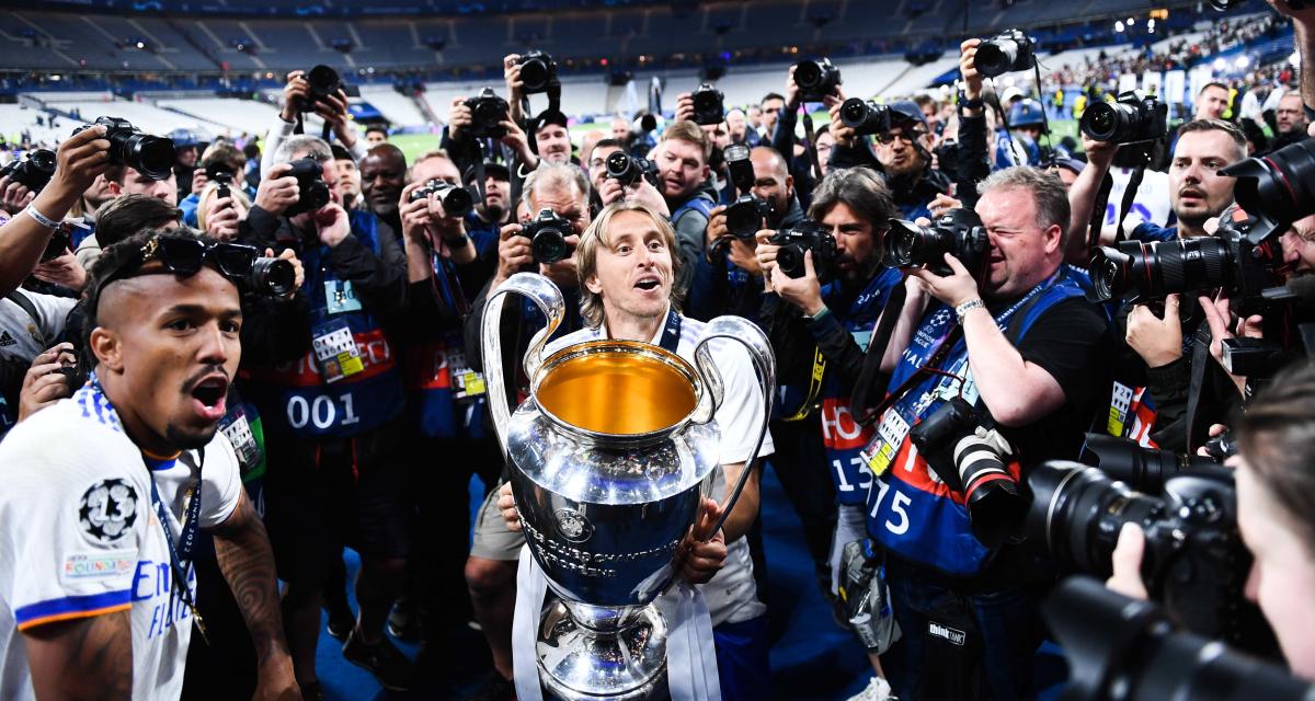 Luka Modric avec la Champions League au Stade de France