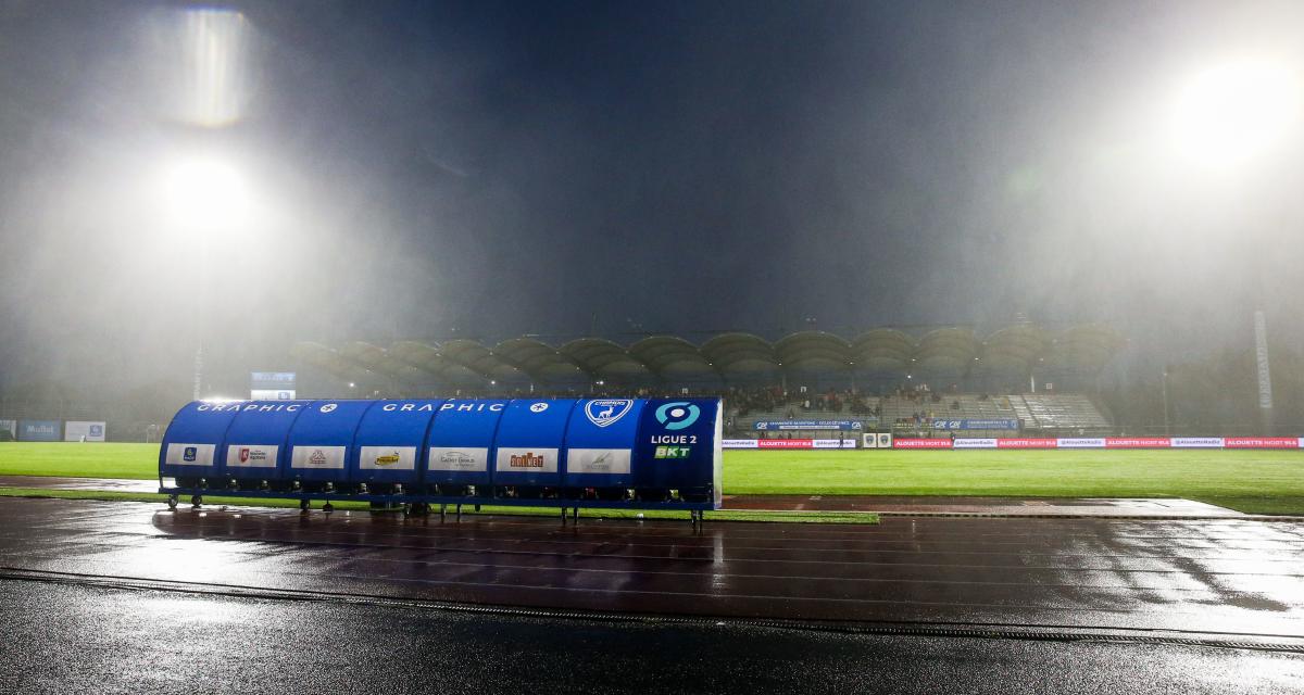 Le stade René-Gaillard sous la pluie