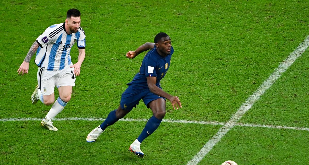 Youssouf Fofana face à Lionel Messi lors de la finale de la Coupe du monde