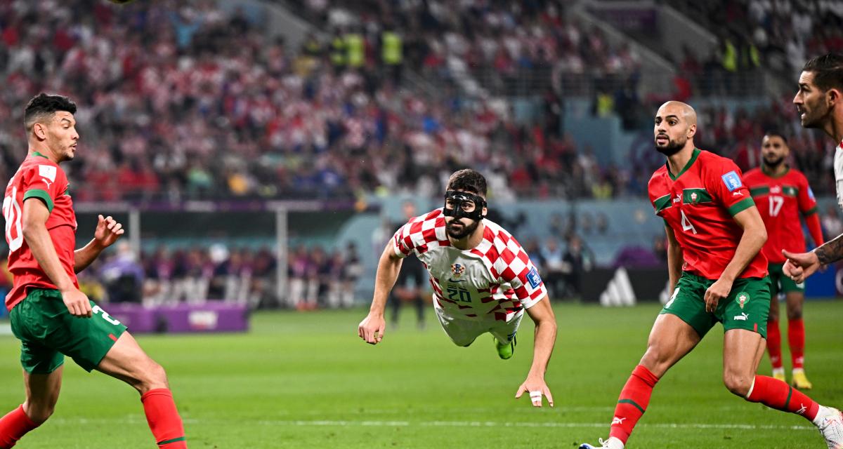 Gvardiol avec la Croatie contre le Maroc à la Coupe du Monde 2022 au Qatar