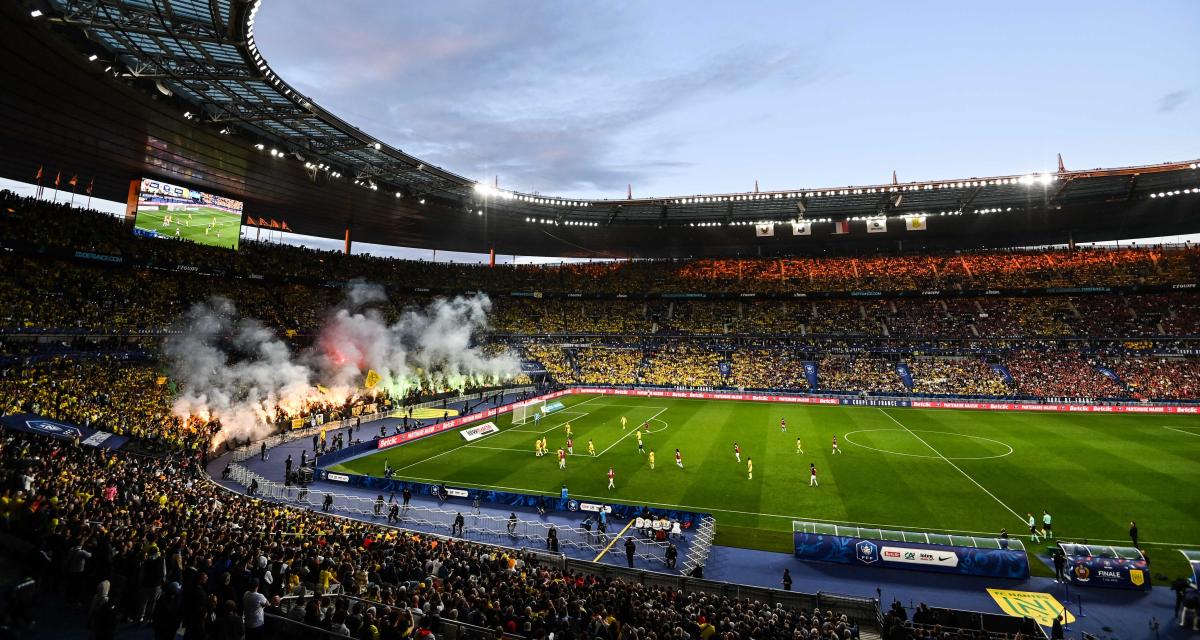Supporters nantais en finale de la Coupe de France 2022