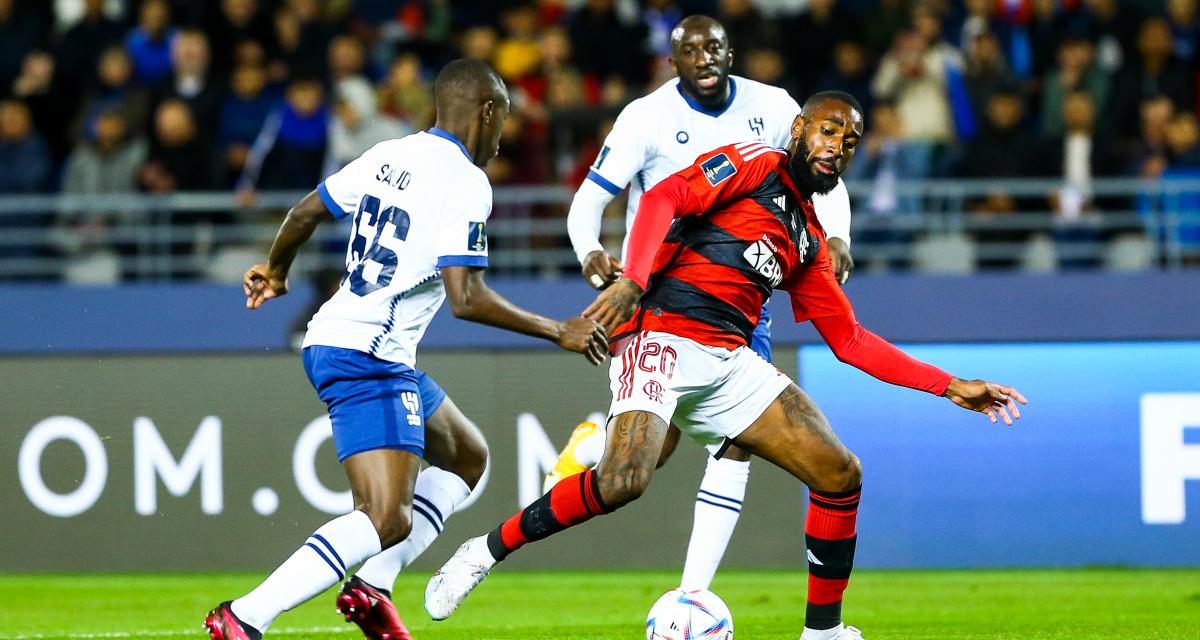 Gerson lors de Flamengo - Al-Hilal au Maroc en 2023