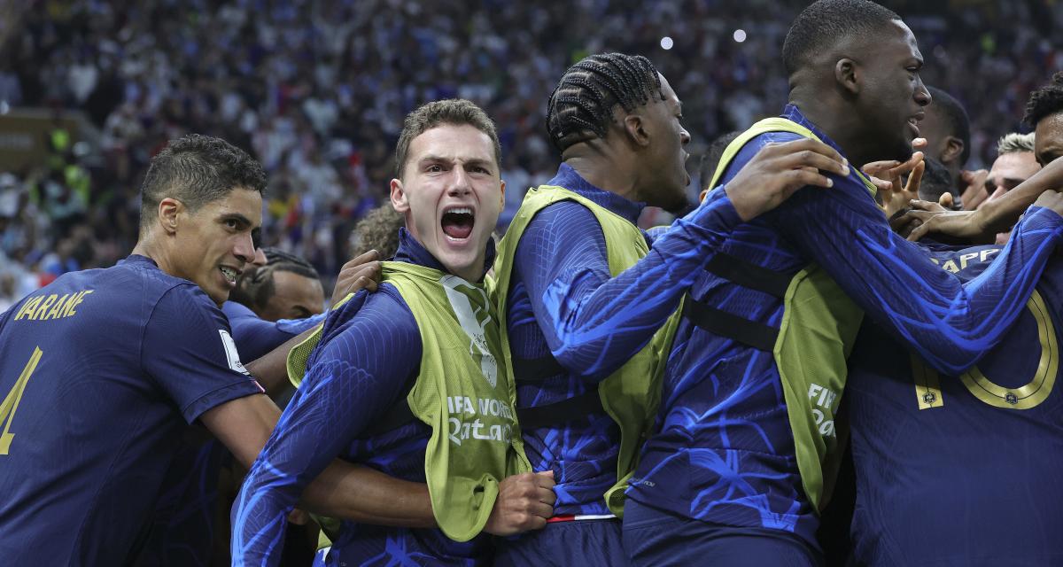 Benjamin Pavard avec les Bleus à la Coupe du Monde au Qatar 