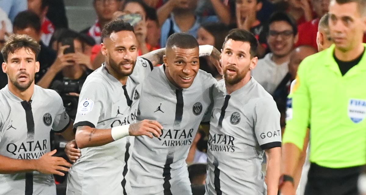 Neymar, Kylian Mbappé et Lionel Messi