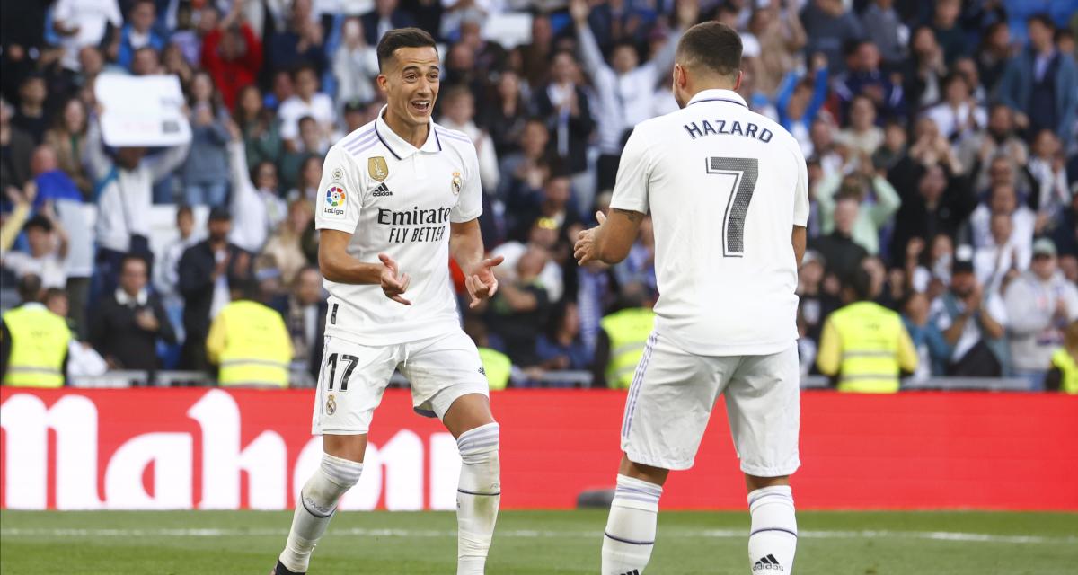 Hazard et Vaquez lors de Real Madrid - Valladolid
