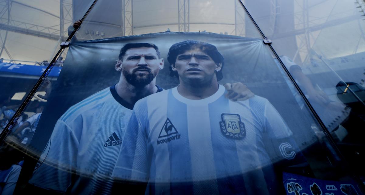 Lionel Messi et Diego Maradona