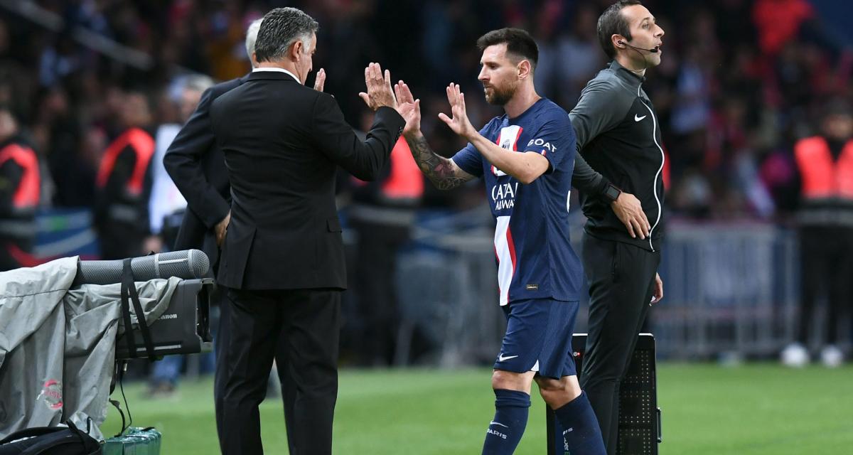 Christophe Galtier et Lionel Messi