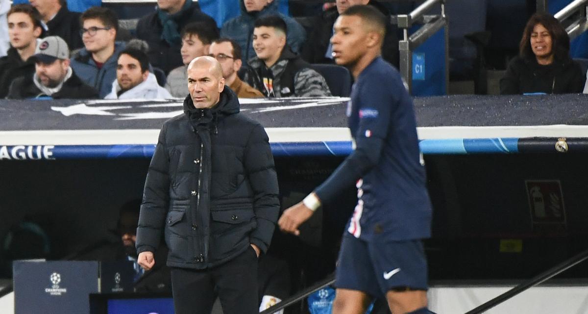 Zinédine Zidane et Kylian Mbappé