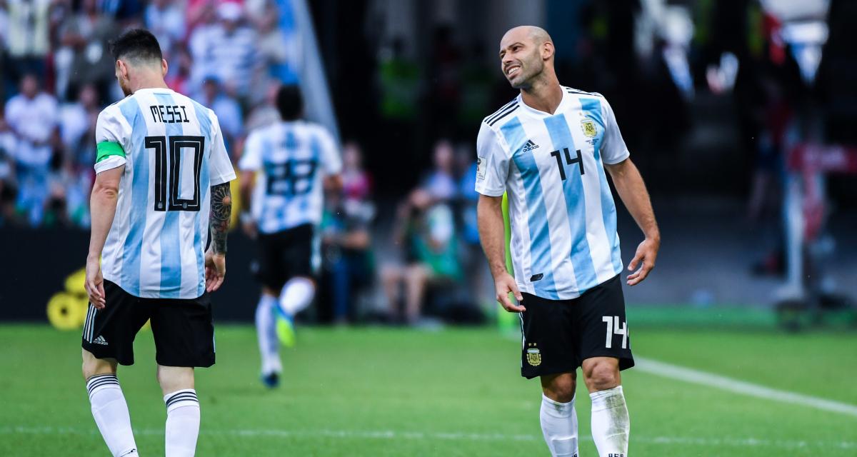 Messi et Mascherano avec l'Argentine à la Coupe du Monde 2018 en Russie