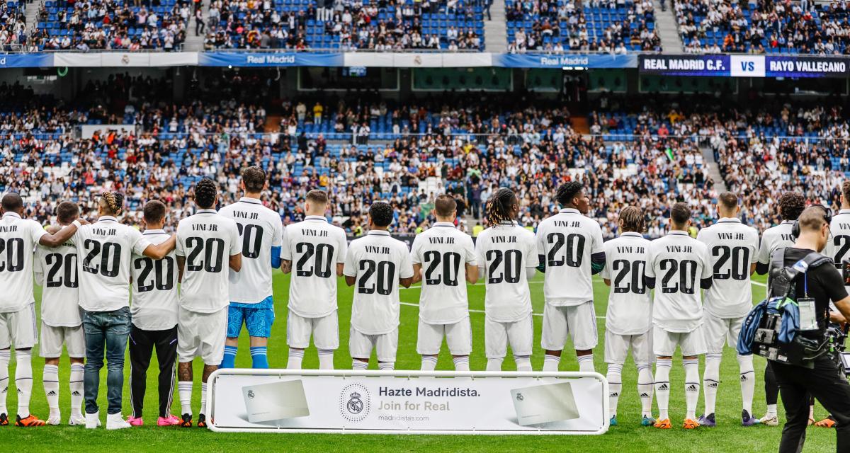 Joueurs du Real Madrid au coup d'envoi