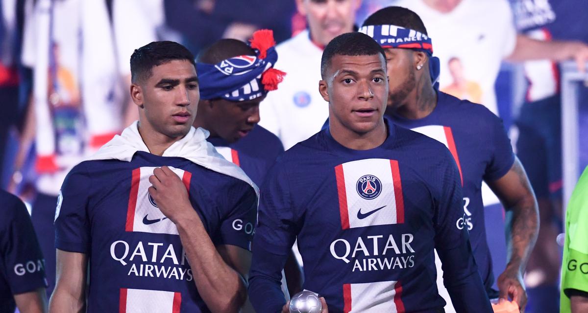 Achraf Hakimi et Kylian Mbappé