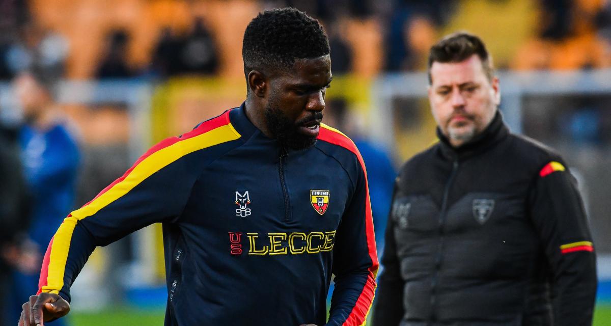 Samuel Umtiti avec Lecce en 2023