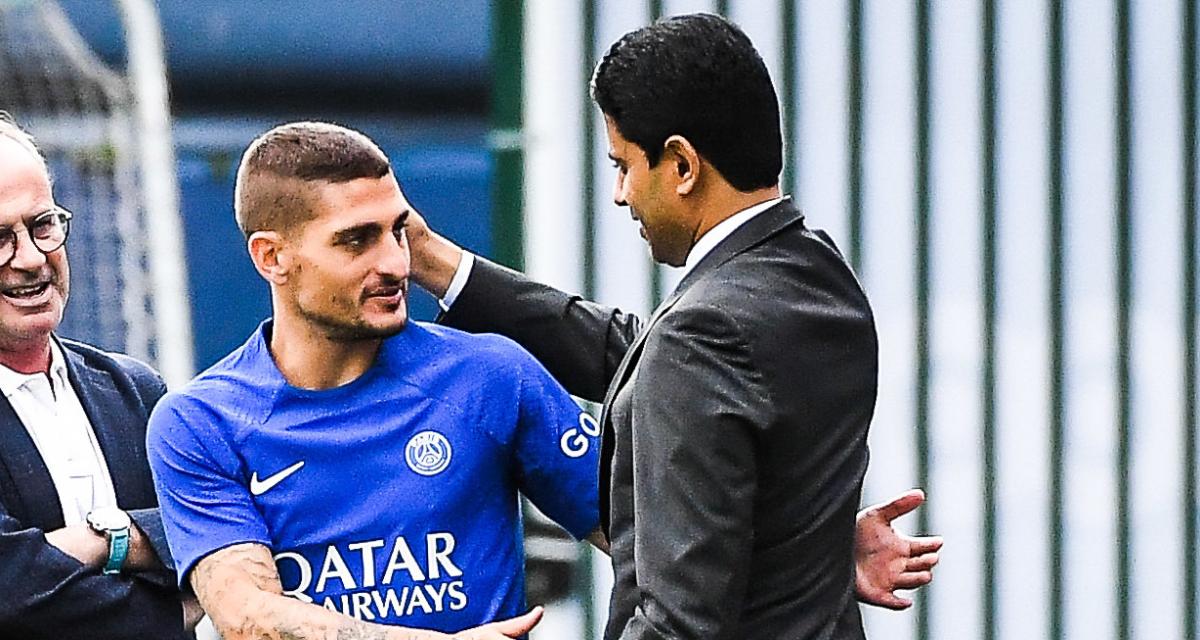 Marco Verratti et Nasser al-Khelaïfi