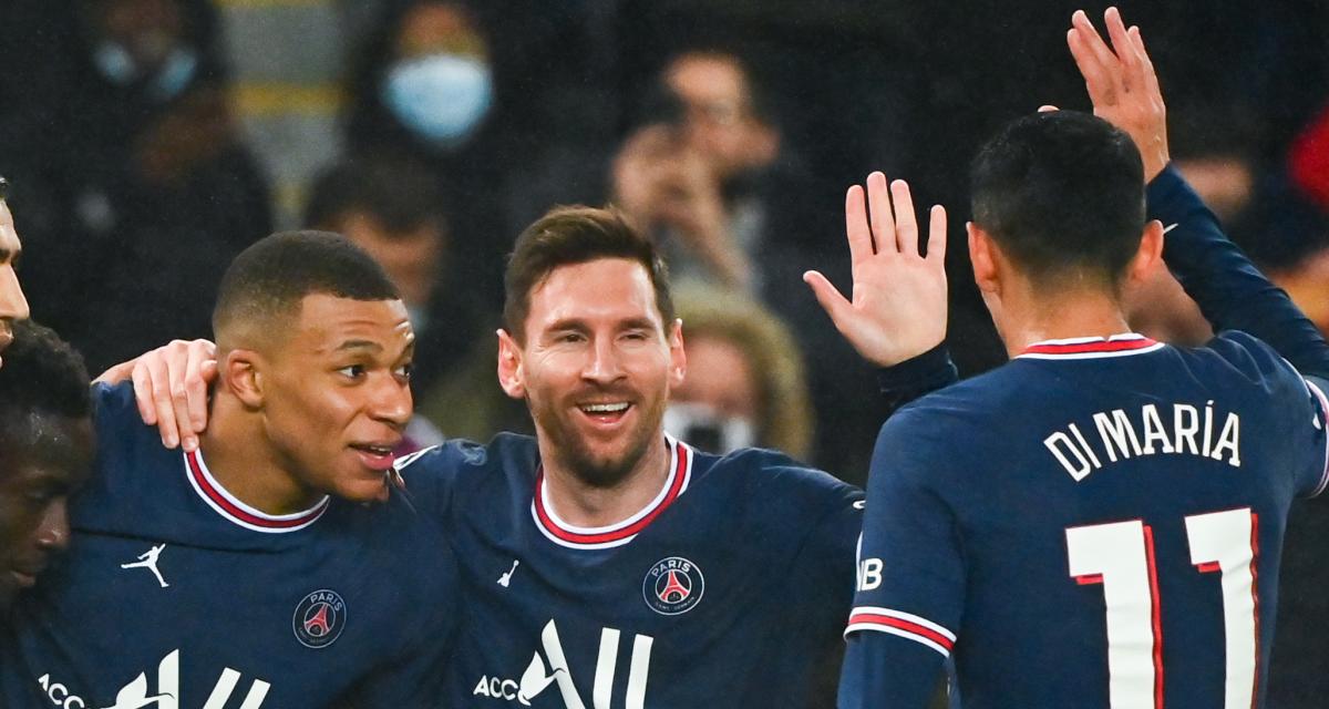 Kylian Mbappé, Lionel Messi et Angel Di Maria