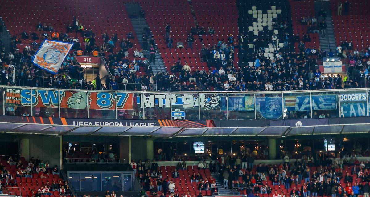 Les supporters de l'OM dans l'enceinte de la Johan Cruyff Arena