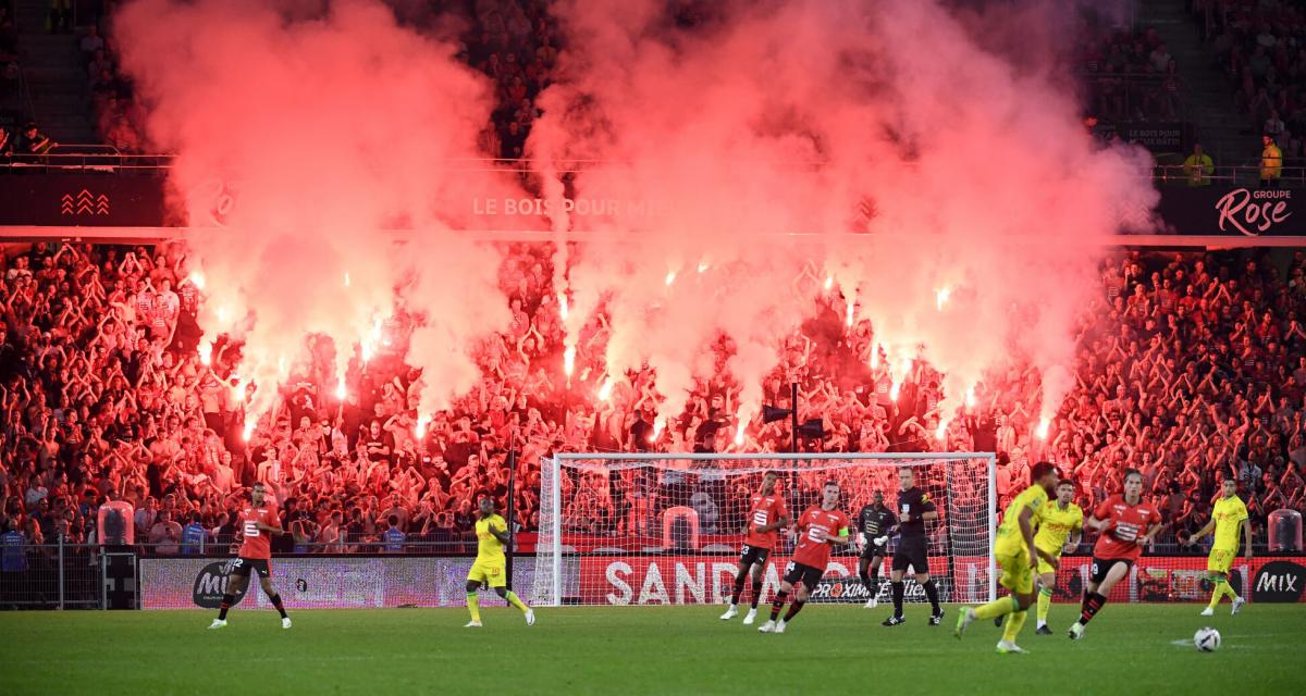 Le Roazhon Park en feu