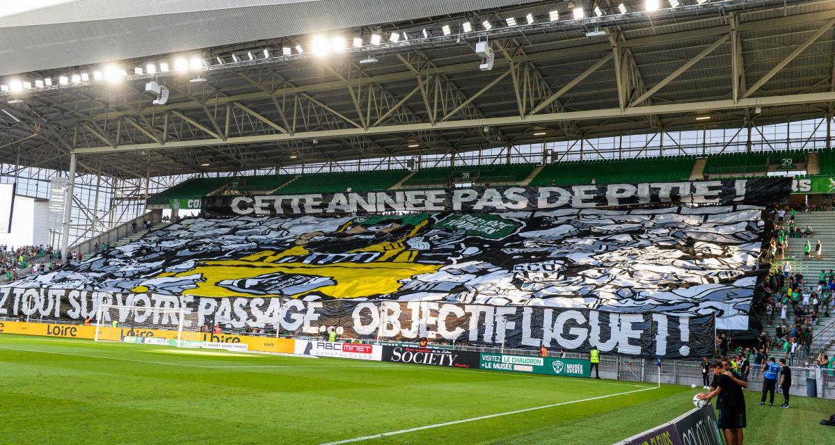 Tifo des ultras de l'ASSE