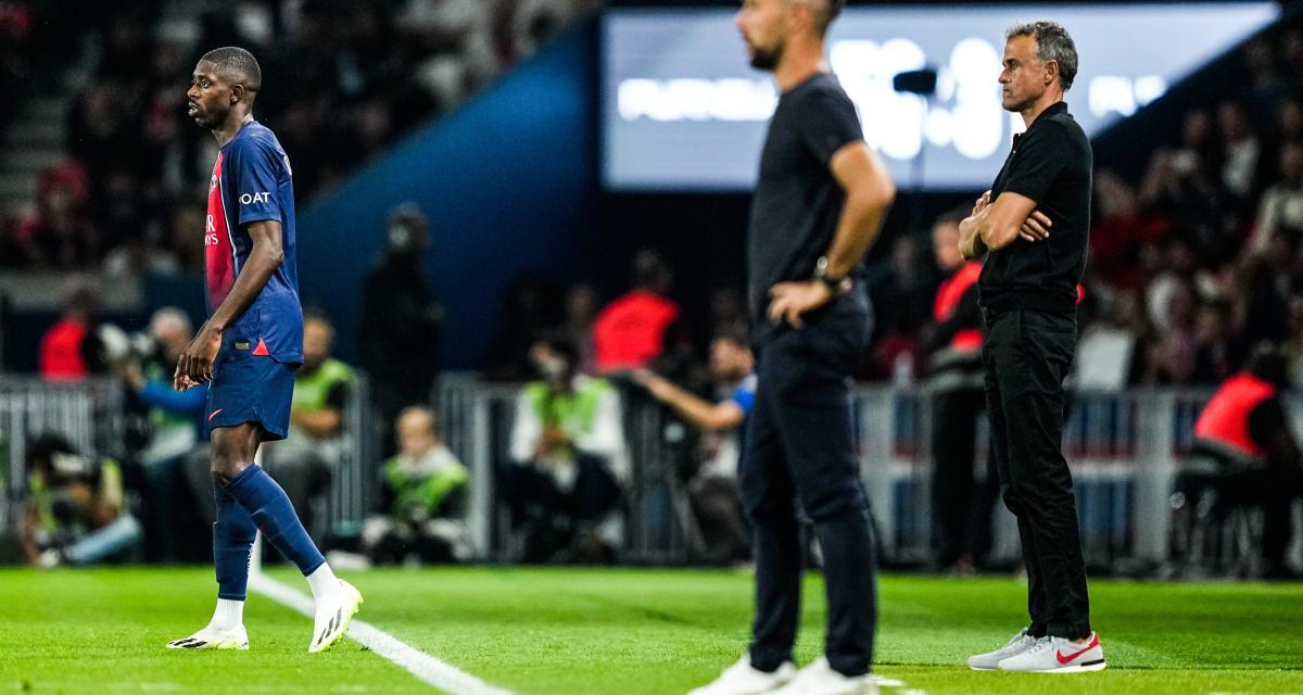 Ousmane Dembélé aux côtés de Luis Enrique