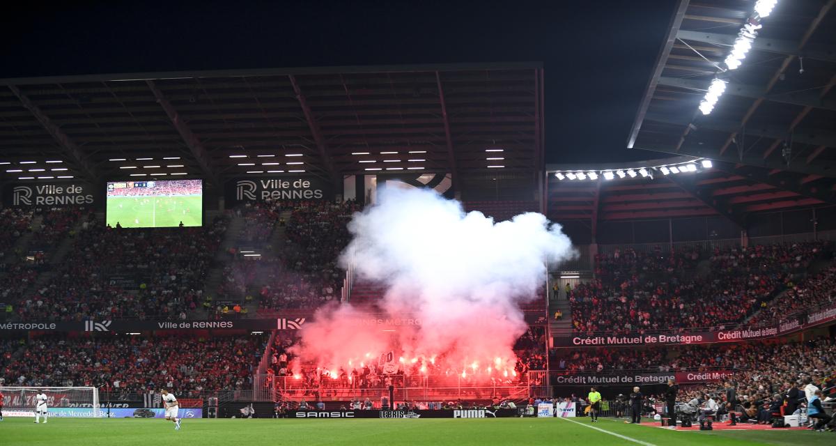 Supporters du PSG au Roazhon Park