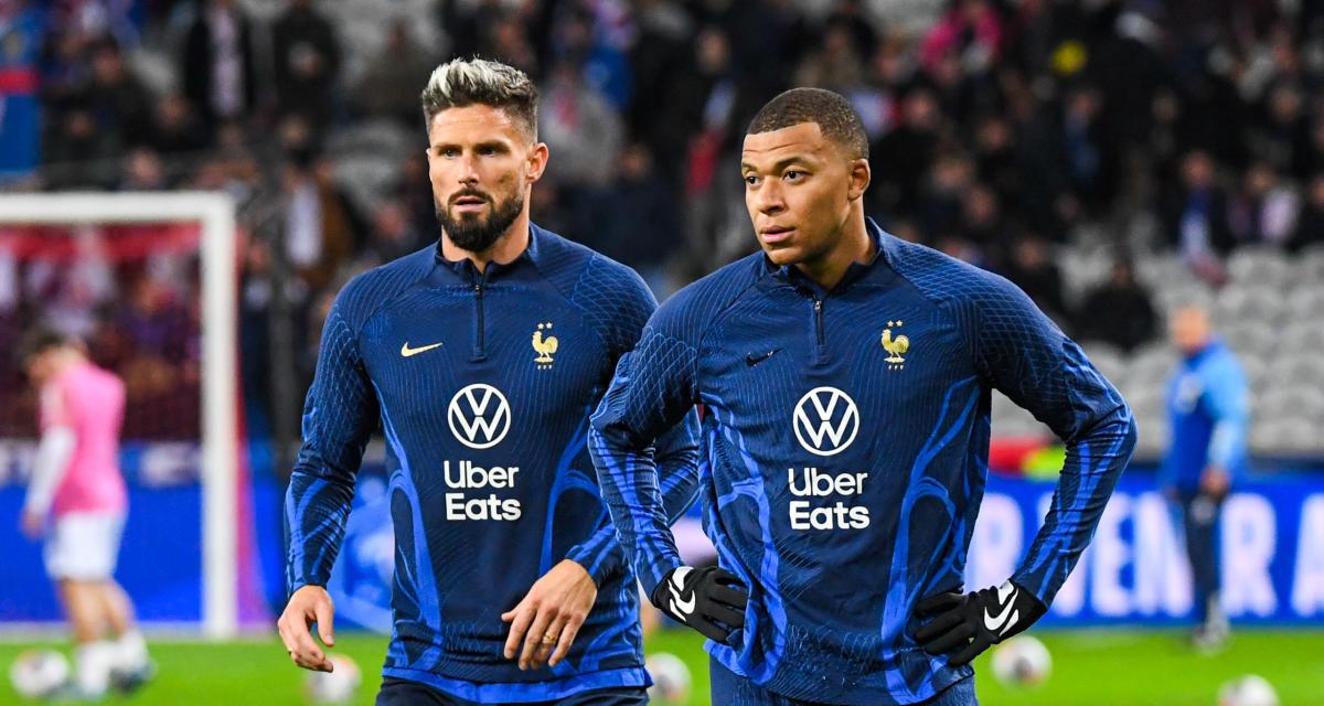 Olivier Giroud et Kylian Mbappé