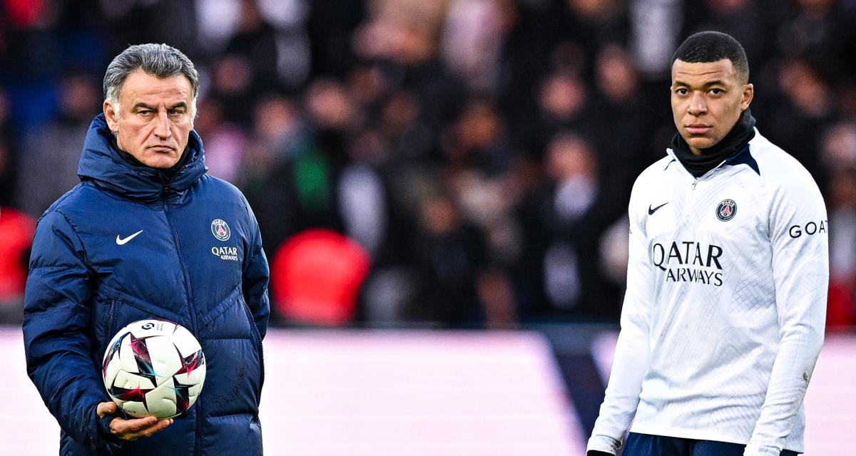 Christophe Galtier et Kylian Mbappé