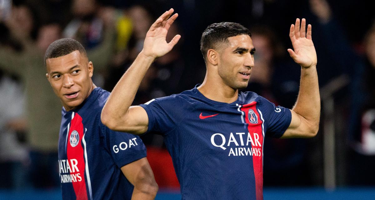 Kylian Mbappé et Achraf Hakimi