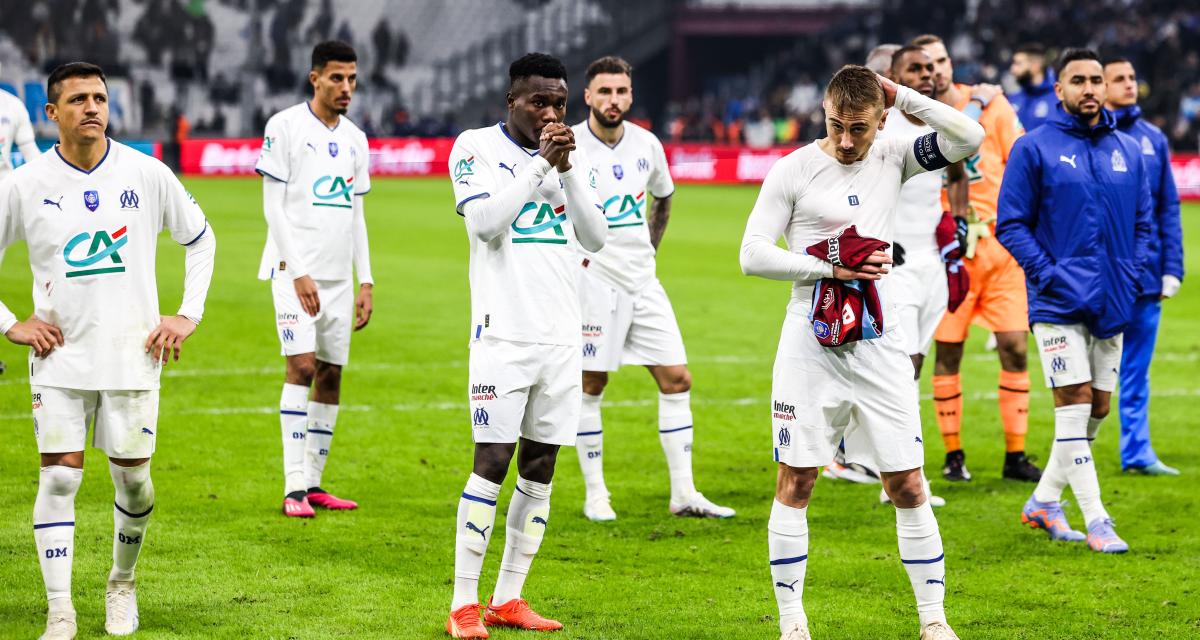 Les Marseillais après l'élimination de la Coupe contre Annecy