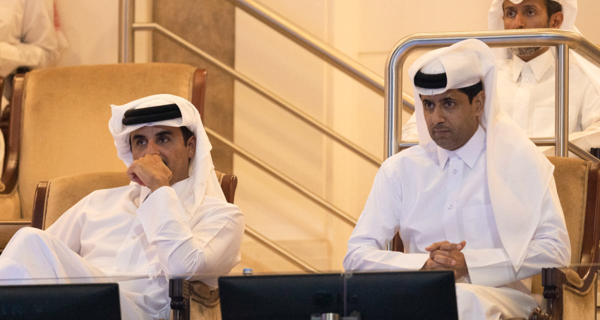 Le sheikh al-Thani avec Nasser al-Khelaïfi