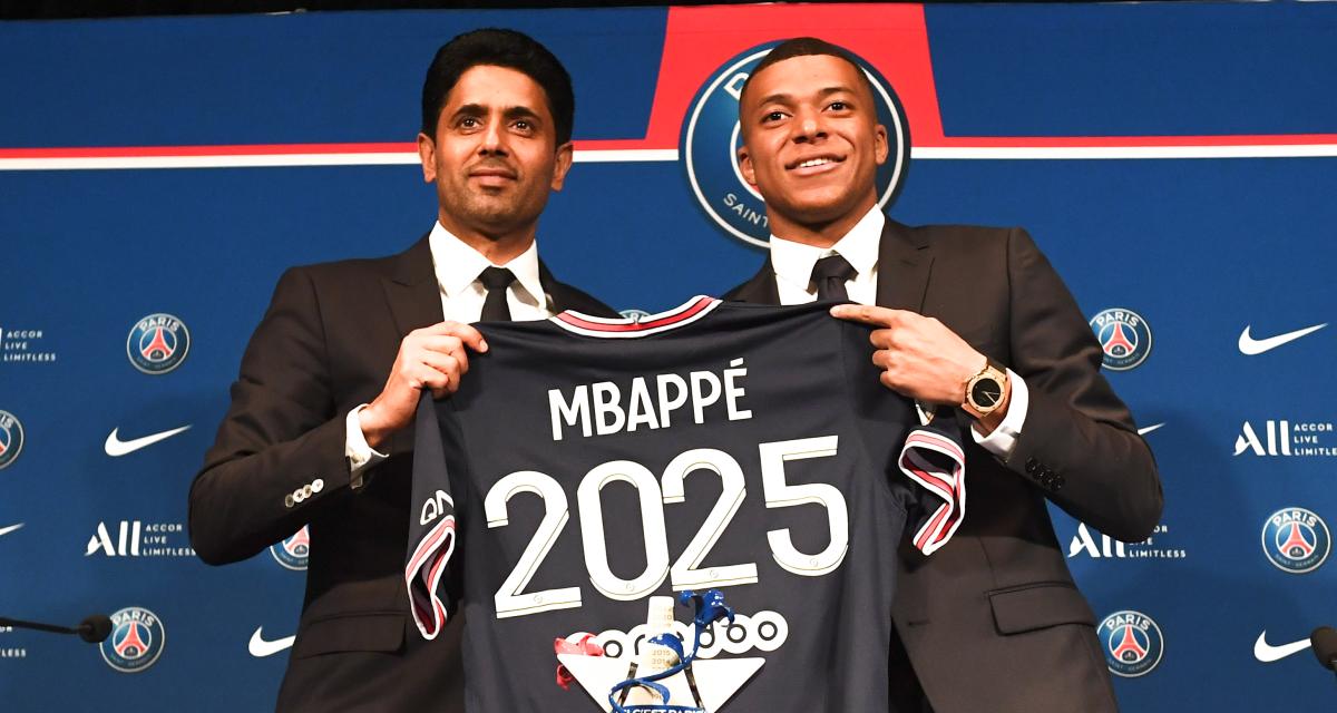 Nasser Al-Khelaïfi et Kylian Mbappé