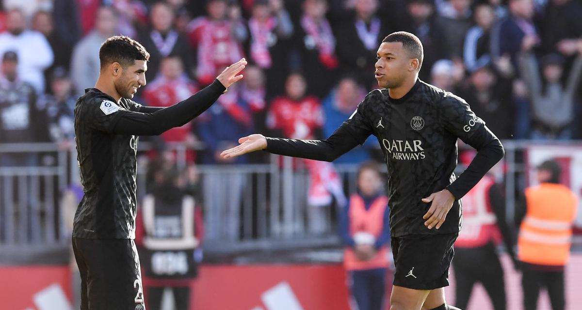 Achraf Hakimi et Kylian Mbappé